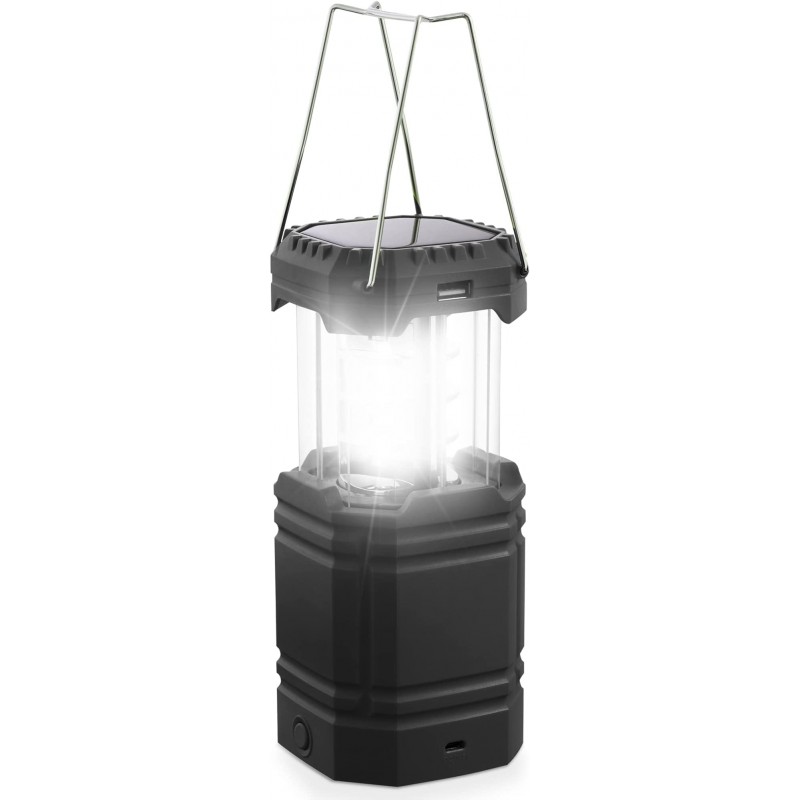 Mesqool Lanterne Solaire de Camping à Manivelle - Lampe de poche LED