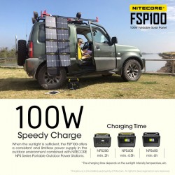 Nitecore Panneau solaire pliant 100W FSP100 - Image 7