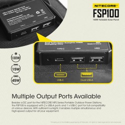 Nitecore Panneau solaire pliant 100W FSP100 - Image 8