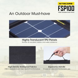 Nitecore Panneau solaire pliant 100W FSP100 - Image 11