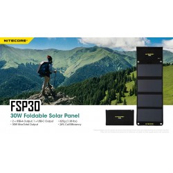 Nitecore Panneau solaire pliable 30W FSP30 - Image 2