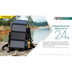 Nitecore Panneau solaire pliable 30W FSP30 - Image 3