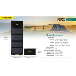 Nitecore Panneau solaire pliable 30W FSP30 - Image 7