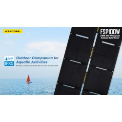 Nitecore Panneau solaire pliant 100W FSP100W - Waterproof - Image 6
