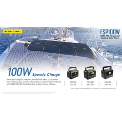 Nitecore Panneau solaire pliant 100W FSP100W - Waterproof - Image 10