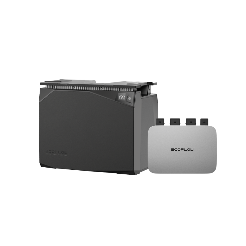 EcoFlow Kit solaire étanche avec batterie 2 kWh + micro-onduleur et câble de connexion