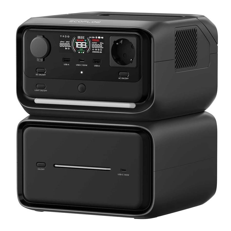 EcoFlow River 3 Max Plus – Station Électrique Capacité 858 Wh