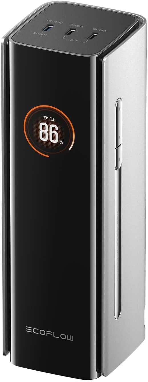 EcoFlow Batterie Externe Rapid Pro 27650 mAh, 300W, câble 140W intégré,