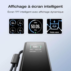 EcoFlow Batterie Externe Rapid 25 000 mAh, 170 W, câbles intégrés et rétractables - Image 3