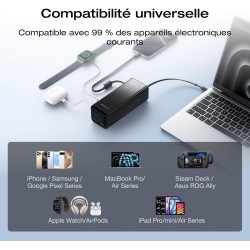 EcoFlow Batterie Externe Rapid 25 000 mAh, 170 W, câbles intégrés et rétractables - Image 4